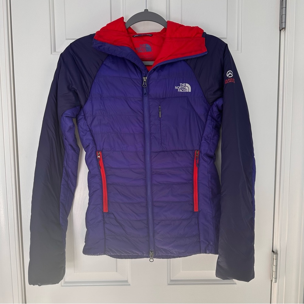 The North Face Summit Series Women Puffer Jacket Coat Blue Purple Orange Ski XS
